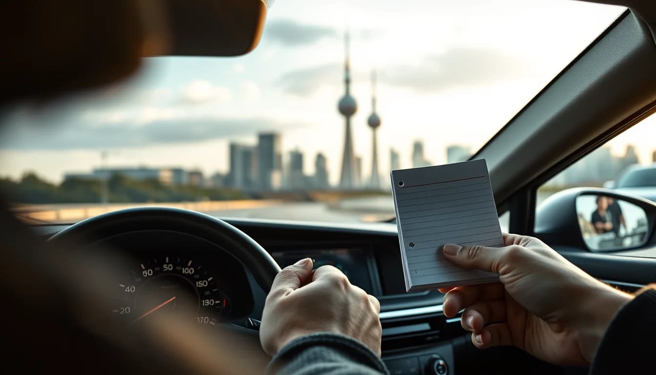 Photo of a car dashboard and a paper mileage logbook illustrating Car Mileage Allowance in Manchester