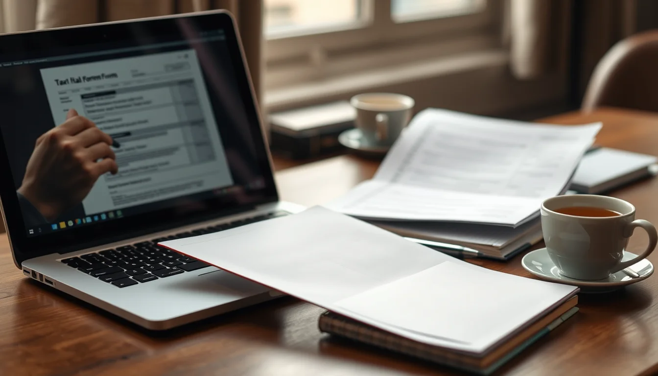 Photo of an official letter beside a laptop, notebook and pen on a desk, illustrating an HMRC support checklist for self-employed drivers