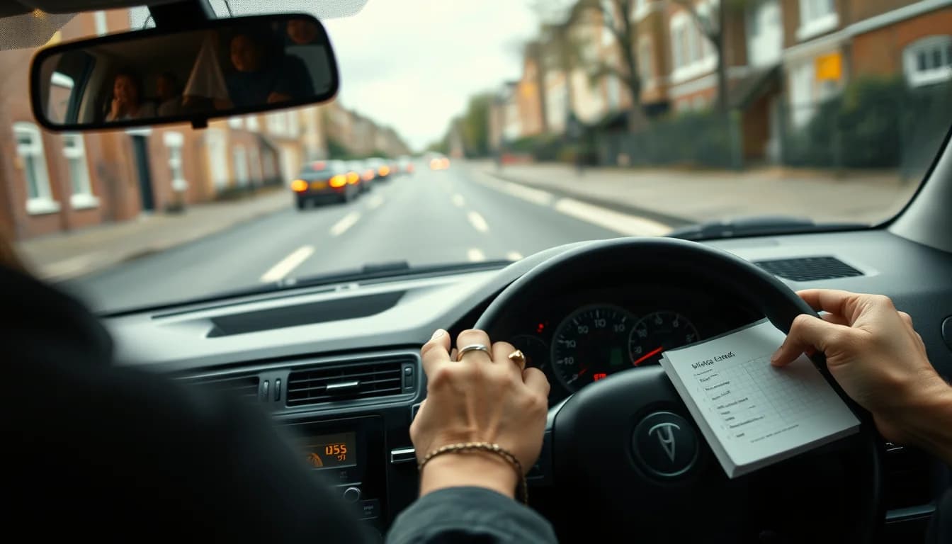 Photo of a car dashboard and a paper mileage logbook illustrating Mileage Allowance Scotland
