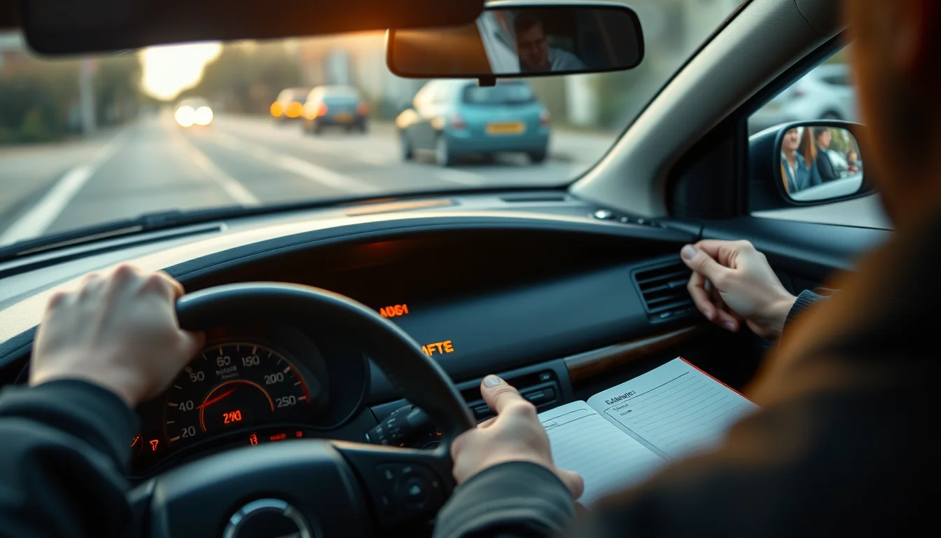 Photo of a car dashboard and a paper mileage logbook illustrating Mileage Allowance for a Limited Company Driver
